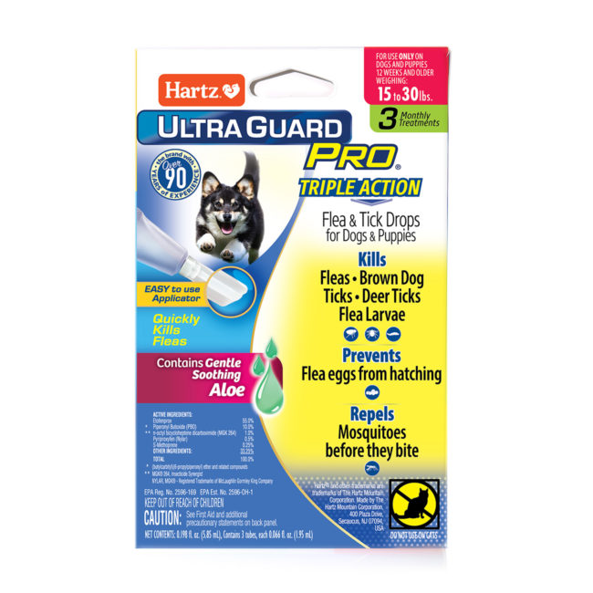 Hartz® UltraGuard Pro® Flea and Tick Drops for Dogs and Puppies 15-30lb