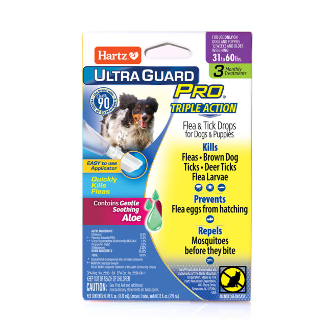 Hartz® UltraGuard Pro® Flea and Tick Drops for Dogs and Puppies 31-60lb