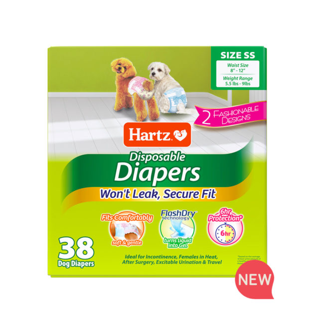 Hartz® Disposable Dog Diapers with FlashDry® Gel Technology - 38ct