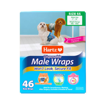 Hartz® Disposable Male Wraps with FlashDry® Gel Technology - 46ct