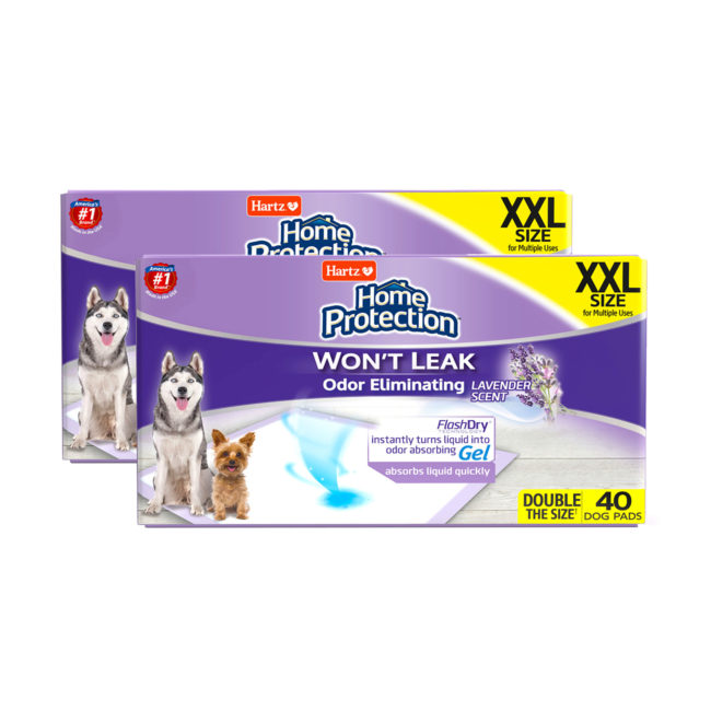 Hartz® Home Protection™ XXL Odor Eliminating Dog Pads 80 Count - Lavender Scent