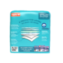 Hartz Home Protection Odor Eliminating Mountain Fresh scented puppy pads. Back of package.