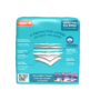 Hartz Home Protection Odor Eliminating Mountain Fresh scented puppy pads. Back of package.