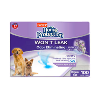 Hartz® Home Protection™ Odor Eliminating Dog Pads 100 Count - Lavender Scent