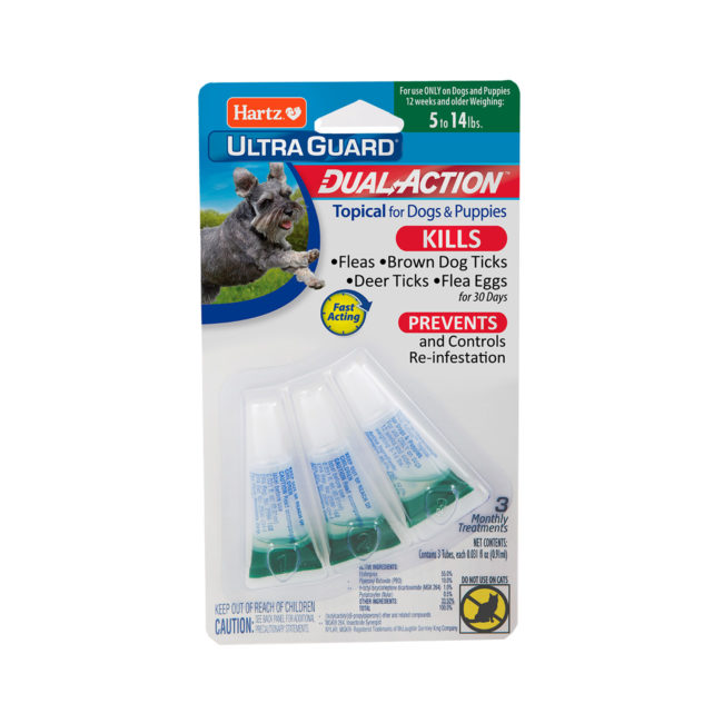 Hartz® UltraGuard® Dual Action™ Topical Flea and Tick Prevention for Dogs and Puppies 5-14lb