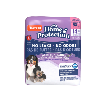 Hartz Home Protection Odor Eliminating 14 count 3XL scented dog pads. Hartz SKU# 3270015894