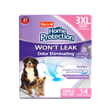 Hartz 14 count 3XL scented dog pads. Hartz SKU# 3270015894