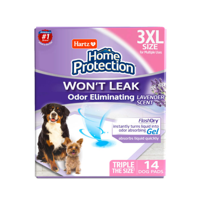 Hartz 14 count 3XL scented dog pads. Hartz SKU# 3270015894