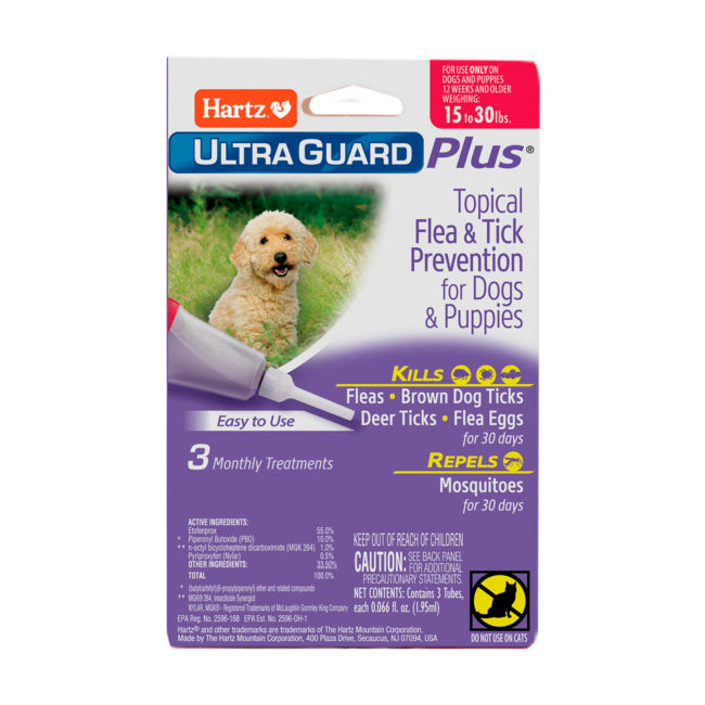 Hartz® UltraGuard Plus® Topical Flea and Tick Prevention for Dogs and Puppies 15-30lb