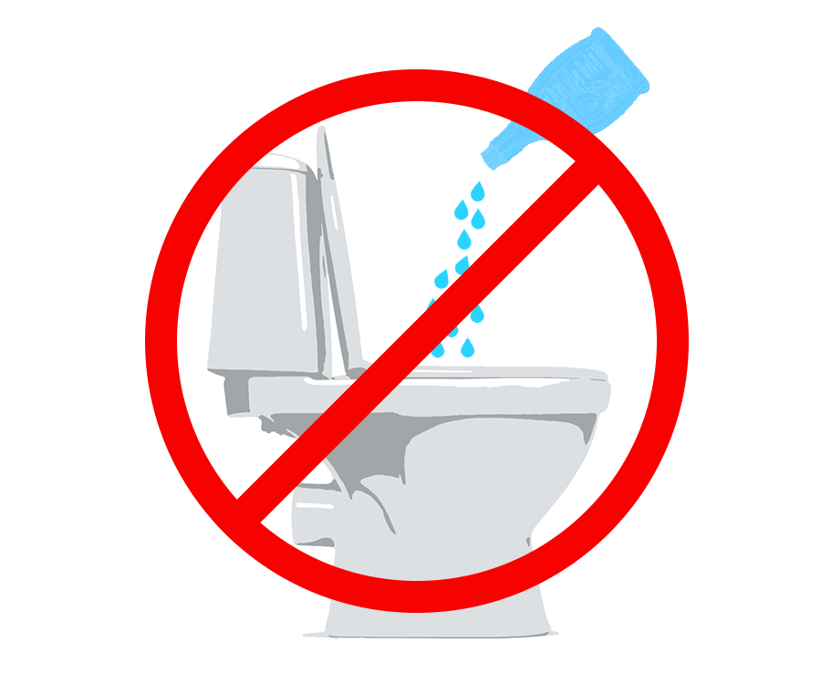 Flea and tick product disposal - Don't pour down toilet