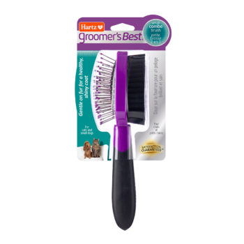 Well & Good Black Combo Pin & Bristle Dog Brush, Small