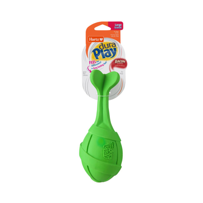 Hartz DuraPlay Rocket. Squeaky green missile toy for large dogs, Hartz SKU# 3270014807