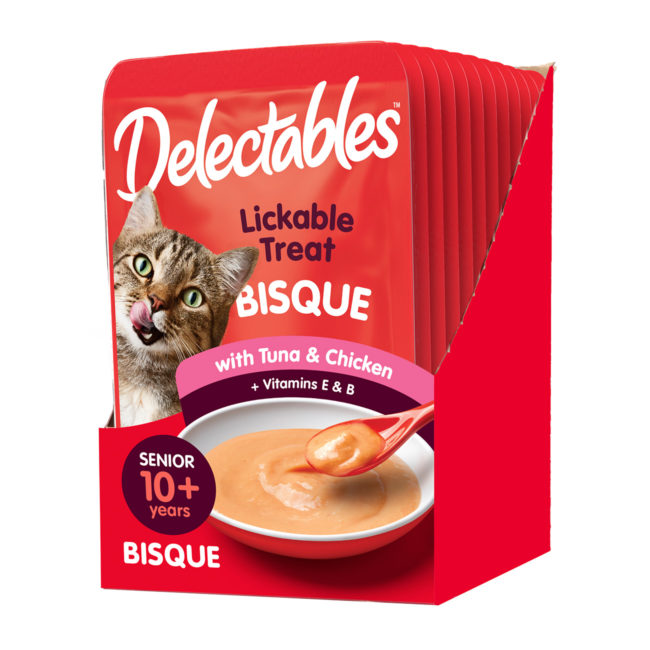 Delectables™ Lickable Treat – Bisque - Senior 10+ Tuna & Chicken