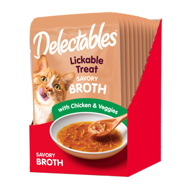 Delectables™ Lickable Treat - Savory Broths - Chicken & Veggies