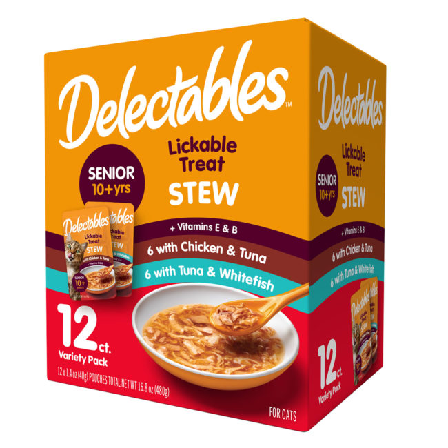Delectables™ Lickable Treat – Stew Senior 10+  Variety 12 Pack