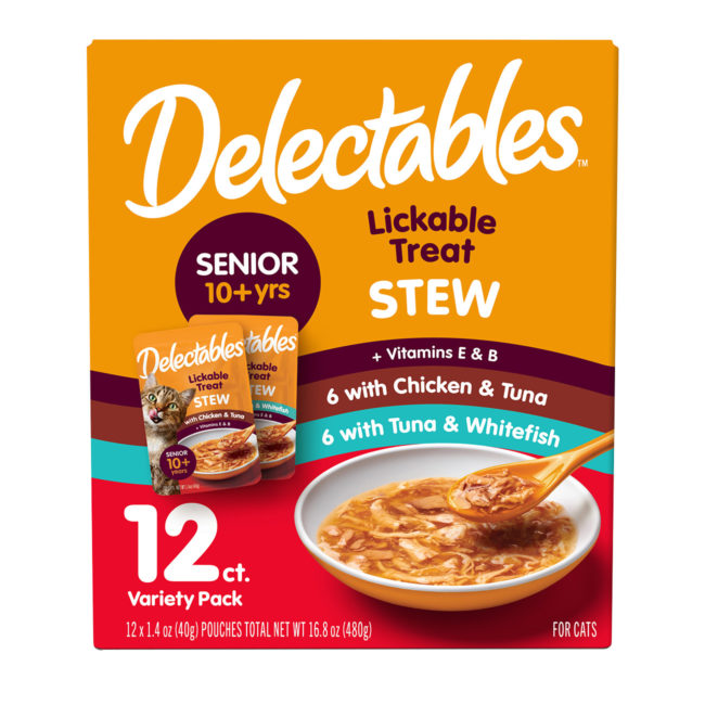 Delectables™ Lickable Treat – Stew Senior 10+ Variety 12 Pack