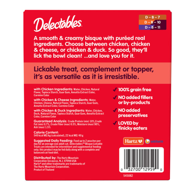 Delectables™ Lickable Treat – Bisque Non-Seafood Recipe 12 Pack Variety