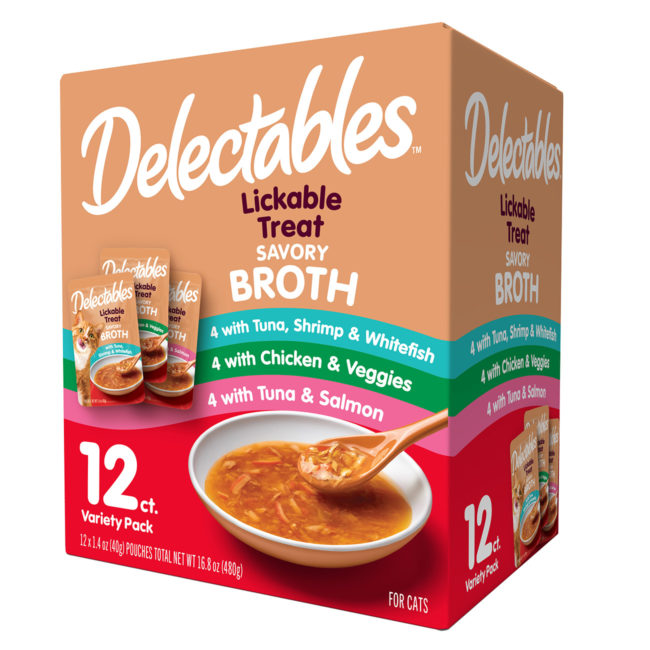Delectables™ Lickable Treat - Savory Broths 12 Variety Pack