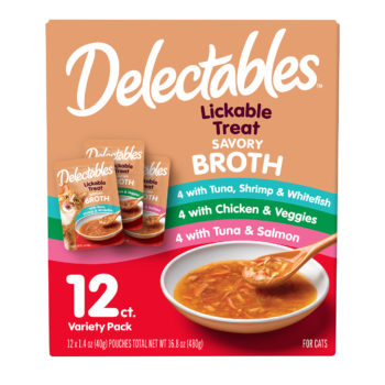 Delectables™ Lickable Treat - Savory Broths 12 Variety Pack