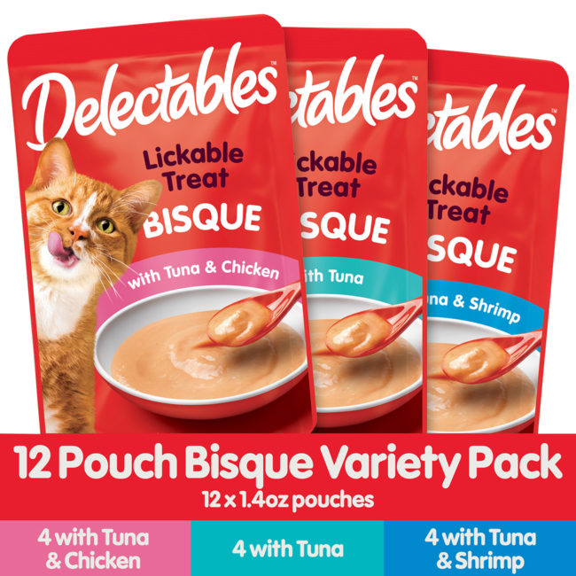 Delectables™ Lickable Treat – Bisque Variety 12 Pack