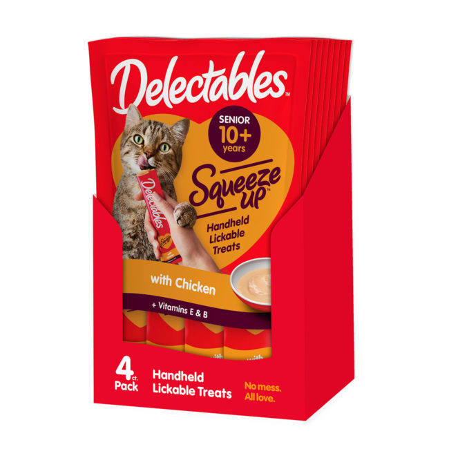 Delectables™ Squeeze Up™ - Senior 10+ Chicken - 4 Count