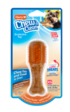 Hartz Chew N Clean drumstick dog toy, extra small dog chew toy. Front of package. Hartz SKU# 3270012006.