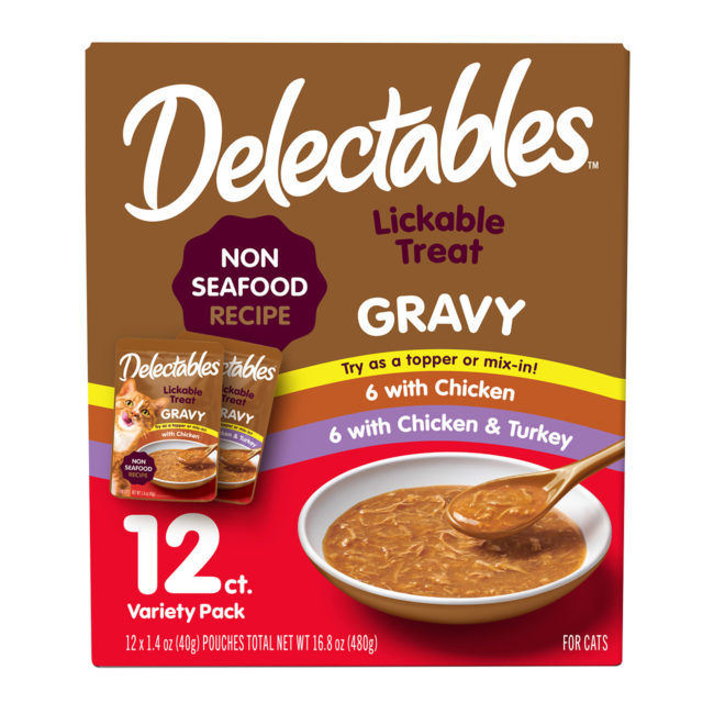 Delectables™ Lickable Treat - Gravy Non-Seafood Recipe - 12 Pack Variety