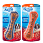 Hartz Chew N Clean Tuff Bone, bacon flavored chew toy for extra large dogs. Available in Orange and Dark Blue. Hartz SKU# 3270015578