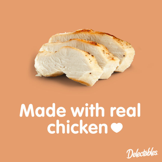 Delectables Made with Real Chicken