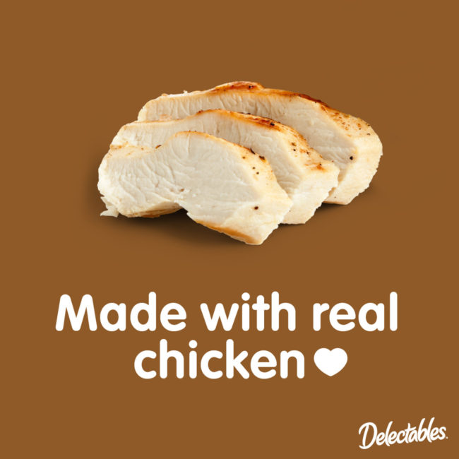 Delectables Made with Real Chicken