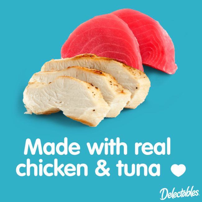 Delectables - Made with real chicken & tuna