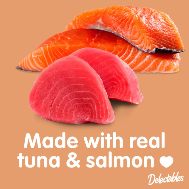 Delectables - Made with real tuna & salmon