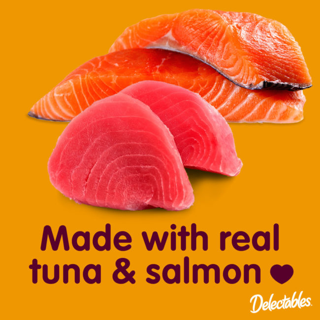 Delectables - Made with real tuna & salmon