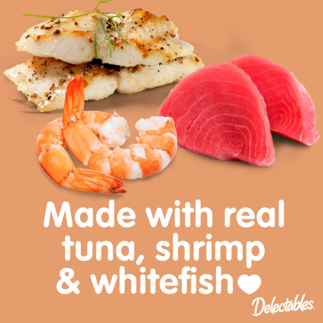 Delectables - Made with real tuna, shrimp & whitefish