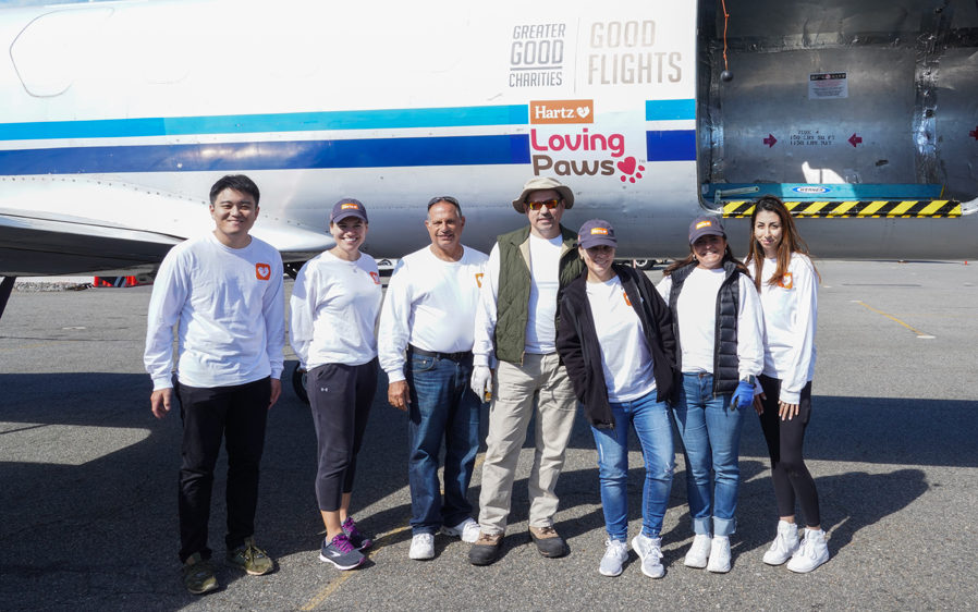 Volunteers from Hartz who worked with St Hubert's animal shelter and Good Flights in September 2022. Helping dogs and cats in need.