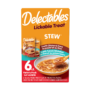 Delectables Lickable Treat. A wet cat treat with real chicken and fish. Hartz SKU# 3270015849