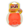 Hartz SKU#3270011228. Hartz tuff stuff treat hogging piglet. Front view of ornge dog toy interactive.