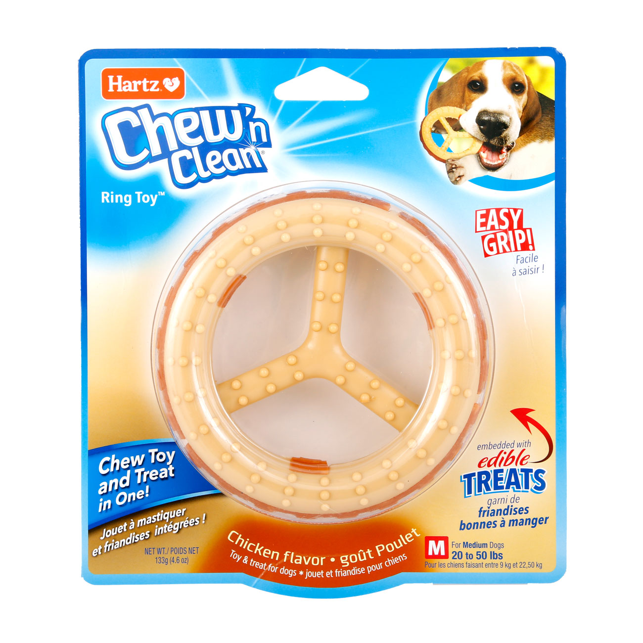 Hartz® Chew 'n Clean® Tri-Point Dog Toy - Medium