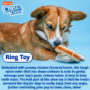 Hartz Chew 'n Clean ring toy are chicken flavored treats.