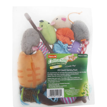 Hartz Cattration Variety Pack, 20 count. A variety of cat toys for your cat. Hartz SKU# 3270012980