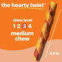 Oinkies Hearty Twists. Real Meaty Dog Chews.