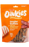 Oinkies Chickentastic Tender Bullies Dog Chew treat with real chicken breast. Beef flavored. Hartz SKU# 3270012983