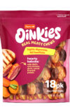 Oinkies Real Meaty Chews Hearty Kabobs dog treat with chicken, duck, carrot & sweet potato. Hartz SKU# 3270012985