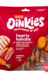 New! Oinkies Meathouse 'N' Veg Hearty Kabobs Dog Chew with chicken, duck, carrot & sweet potato. Hartz SKU# 3270012985