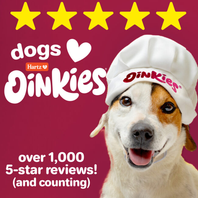 Hartz Oinkies Hearty Kabobs. Over 1,000 5 star reviews.