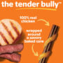 Oinkies Chickentastic Tender Bullies with 100% real chicken breast.