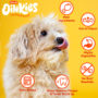 Oinkies Chickentastic dog chew treat contains real ingredients, are highly digestible and help remove plaque & tartar.