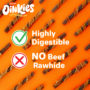 Oinkies Chickentastic Tender Bullies are highly digestible and contain no beef rawhide.