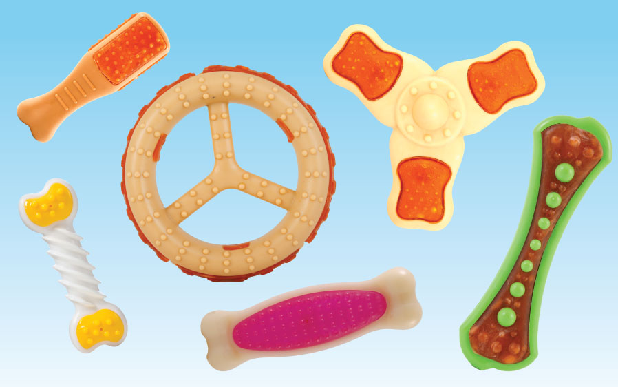 Chew 'n Clean Dog Teeth Cleaning Toys