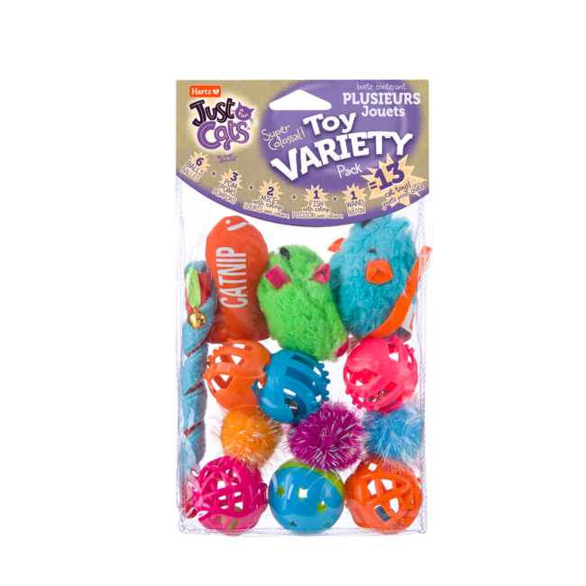 Hartz Just for Cats cat toy variety pack.